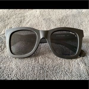 Black, QUAY sunglasses lightly used. 2 years old.